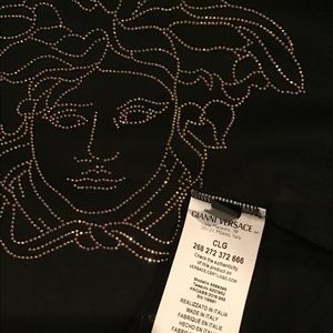 Versace Medusa Embroider Mens T-shirt Size Med.